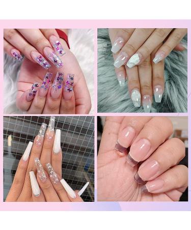 AIMANGO Clear Gel Builder Base Nail Kit - 3 in 1 Builder Gel for Nails, Base Coat & Strengthening - 30g Nail Extension Gel Set for Manicures with 20Pcs Forms and Brush - Buy Online on GoSupps.com