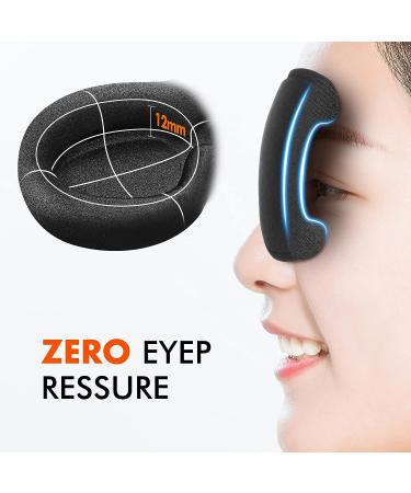 COLIFRSC 3D Sleep Mask for Men and Women - Soft, Breathable, and Adjustable Eye Mask for Travel, Yoga, and Naps - 100% Light Blocking for Ultimate Comfort - Black - Buy Online on GoSupps.com