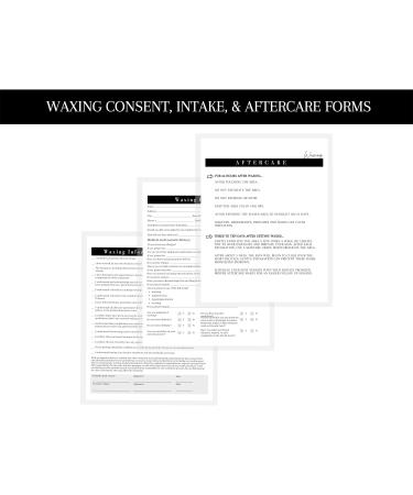 75 Wax Consumption & Post-Treatment Forms | A1 Size | Client Signature | 25 Intake 25 Constant 25 Follow-Up | International Shipping - Buy Online on GoSupps.com