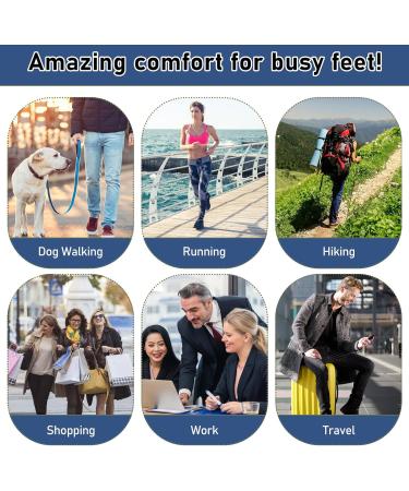 Buy WLLHYF Memory Foam Insoles - Comfort Cushioning Shoe Inserts for Men & Women | Relief Foot Pain (Grey W5-10US - Buy Online on GoSupps.com