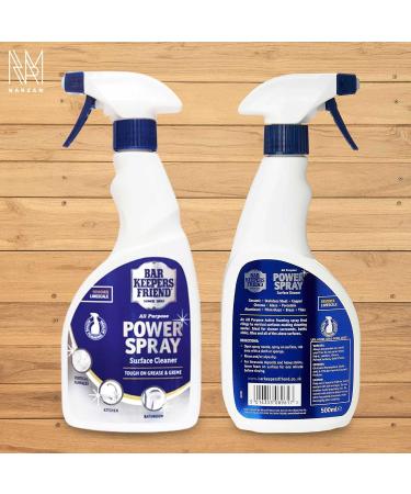 Multi-Pack Stain Remover Power Spray - Multi-Surface Cleaner Includes Original Bar Keepers Friend Universal Stain Remover Spray Cleaning Pad Microfibre Cloth - Removes Grease Grime Limescale (3PK) - Buy Online on GoSupps.com