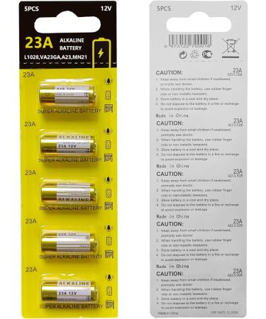 Buy 23A 12 Volt Battery - Long Lasting 12V Battery 5 Pack for Doorbells & Remote Controls | Shop Now - Buy Online on GoSupps.com