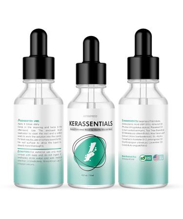(2 Pack) Kerassentials Oil for Fungus Toe Nails - Advanced Formula with Applicator | 60 Days Supply - Buy Online on GoSupps.com