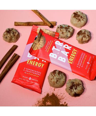 B.T.R. Bar Superfood Keto Protein Bars - Plant Based Vegan Protein - Low Carb & Calorie - Gluten Free - No Sugar Alcohols - Cinnamon Cookie Dough ENERGY (12 Pack) - Buy Online on GoSupps.com