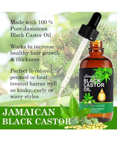 Organic Jamaican Black Castor Oil 4.2 fl. oz - Cold Pressed Essential Oil for Hair Growth Skin Moisturizer & Eyelash/Eyebrow Growth | Anti-Aging - Buy Online on GoSupps.com
