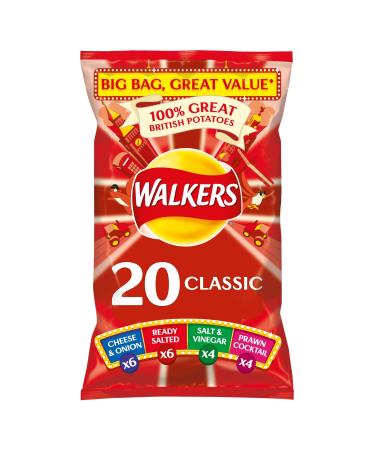 Walkers Crisps Variety Classic 20 x 25g FAMILY Pack