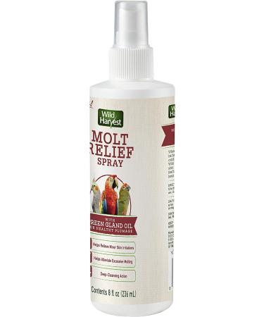 Wild Harvest Molt Relief Spray for All Birds with Preen Gland Oil - 8oz - Buy Online on GoSupps.com