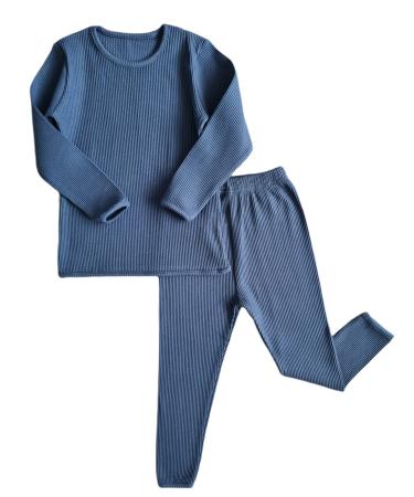 DreamBuy 20 Colours Ribbed Pyjama/Tracksuit/Loungewear Unisex Boys And Girls Pyjamas Baby Clothes Pyjamas For Women And Mens Pyjamas 3-4 Years Blue