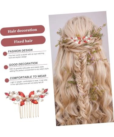 Mikinona Metal With diamond bride headgear accessories wedding hairpin hair barrettes hair pin girl headpiece romantic comb alloy rhinestones rhinestone hair clips Hair piece girl - Buy Online on GoSupps.com