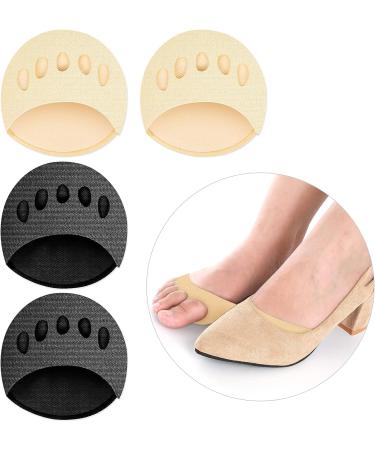 WLLHYF 2 Pairs Fabric Forefoot Pads for Women - Metatarsal & Ball of Foot Cushions for Pain Relief | Reusable & Invisible Socks - Buy Online on GoSupps.com
