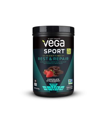 Vega Chocolate Strawberry Rest & Repair Powder, 15 OZ