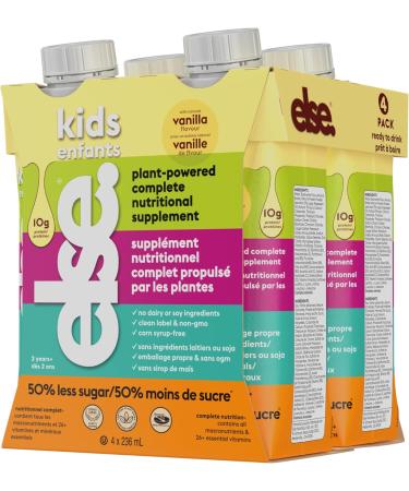 Else Nutrition Plant-Based Toddler Nutritional Supplement Powder Clean Label Purity Certified 12 mo+ 700g 2-Pack with Bonus 8-Pack Kids Ready to Drink (4 Vanilla & 4 Chocolate) Canada - Buy Online on GoSupps.com