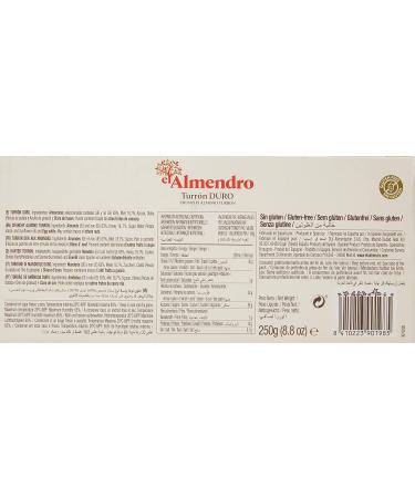 Buy Turron Nougat Hart Almond El Almendro 250g - Premium Spanish Treats for International Shipping - Buy Online on GoSupps.com