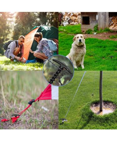 10 Pack T-Shape Spiral Tent Stakes - Ground Anchors for Camping, Hiking, and Canopies - Buy Online on GoSupps.com