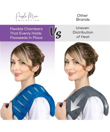 Reusable Microwave Heating Pad for Cramps & Pain Relief - Hot/Cold Therapy Bag for Muscle Aches - 6x16 Warm Compress for Back, Neck & Shoulders (Blue) - Buy Online on GoSupps.com