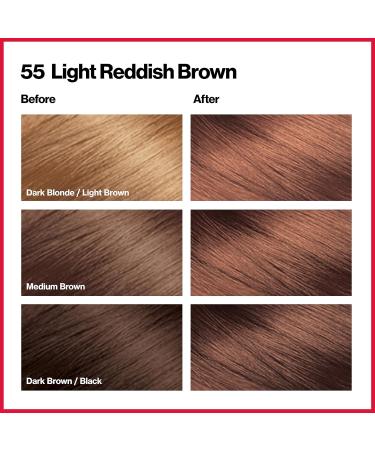 colorsilk Beautiful Color 55 Light Reddish Brown Revlon 1 Application Hair Color For Unisex - Buy Online on GoSupps.com