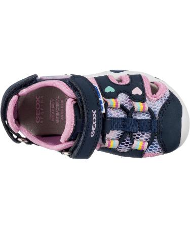 Geox Baby Girl's B Sandal Multy 7 UK - Navy Multicolor | Cute and Comfortable Shoes for Little Feet - Buy Online on GoSupps.com