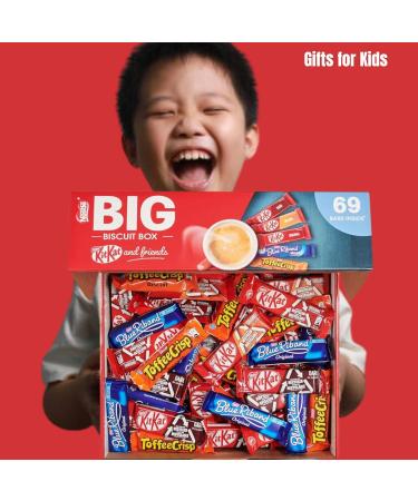 Nestle Lunchbox Snacks - The Big Biscuit Box Of Chocolate Bars Multipack With Cards- Individually Wrapped Sweets For Fathers Day Birthday Thank You Sweets Christmas Easter More - Buy Online on GoSupps.com