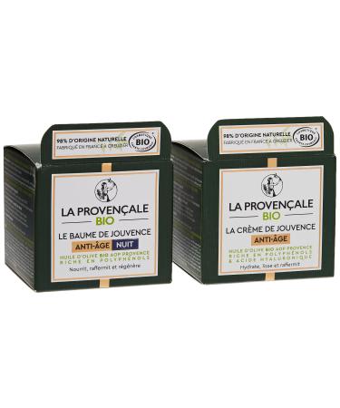 La Proven ale Bio - Anti-Aging Face Routine Day & Night Cream Certified Organic - Organic Olive Oil AOP Provence - For All Skin Types
