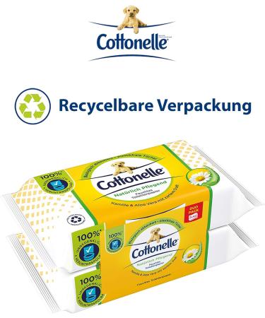 Buy Cottonelle Moist Toilet Paper - Nourishing Chamomile & Aloe Vera Biodegradable Plastic-Free Duo Pack (6x84 Wipes) | International Shipping Available - Buy Online on GoSupps.com