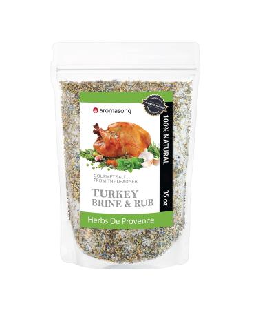 Aromasong Turkey Brine - 100% Natural - 2 LB - For Wet & Dry Brining. (Herbs De Provence seasoning)