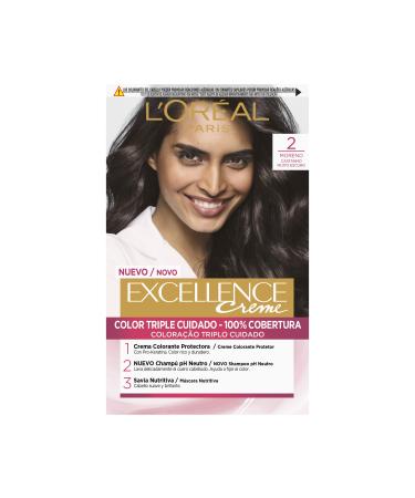 L Or al Paris Excellence Creme Tinte Permanente - Tono 6 Rubio Oscuro Black Ebony