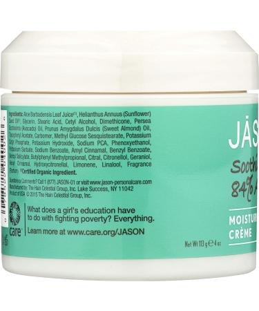 Jason Natural Aloe Vera 84% Moisturizing Creme 4 oz | Hydrating Skin Care - Buy Online on GoSupps.com