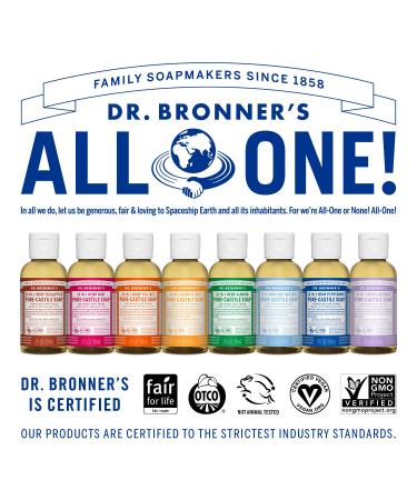 Dr. Bronner's Liquid Soap - Tea Tree 60 ml | Natural Antibacterial Cleanser - International Shipping Available - Buy Online on GoSupps.com