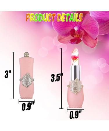 Witcrskm Color Changing Lipstick Set | Magic Crystal Flower Jelly Lip Gloss | Long Lasting Moisturizing Lip Balm | pH Clear Temperature Lipsticks | PINK-2PC - Buy Online on GoSupps.com