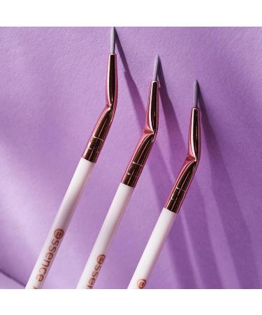 Essence Angled Eyeliner Brush - Vegan Nanoparticle Free Pack of 3 - Perfect for Defining Looks - Buy Online on GoSupps.com