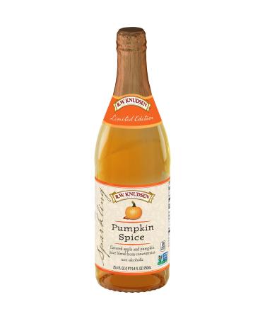 R.W. Knudsen Family Sparkling Pumpkin Spice Juice Blend, 25.4 Ounces, Non-Alcoholic Juice Blend