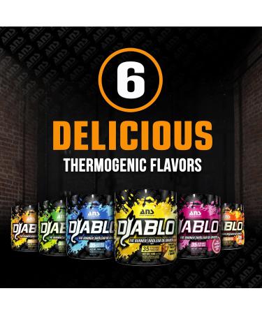 ANS Performance Diablo (35 Servings 4.9 oz) - Energy Powder for Elevated Strength & Stamina - With Added Kinetq Garcinia L Carnitine - Thermogenic Formula - Delicious Flavours (Peach Mango) - Buy Online on GoSupps.com