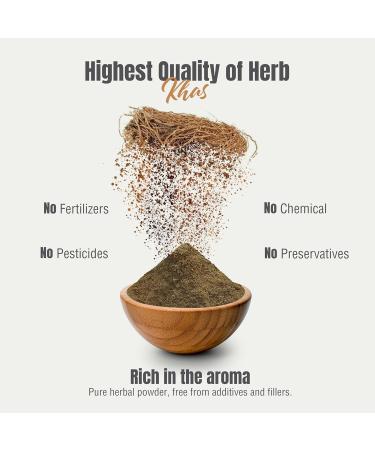 Herbsforever Khas Powder | Vetiveria Zizanioides | Natural Dietary Fiber | Non-GMO Vegan Gluten-Free | 454 GMS - Buy Online on GoSupps.com