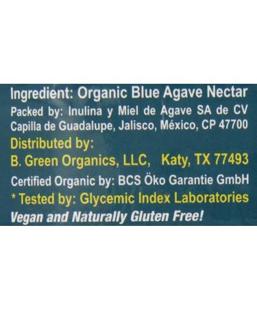 Organic Raw Blue Agave Nectar - 176 oz | Blue Green Agave Sweetener - Buy Online on GoSupps.com