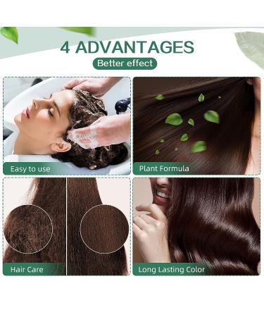 Tanfeine Wine Red Hair Dye Shampoo 3-in-1 for Men & Women - 16.9Fl Oz - Buy Online on GoSupps.com
