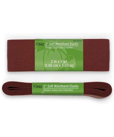 Dritz Notions 2 Soft Waistband Elastic - Brown (2 Pack - Buy Online on GoSupps.com