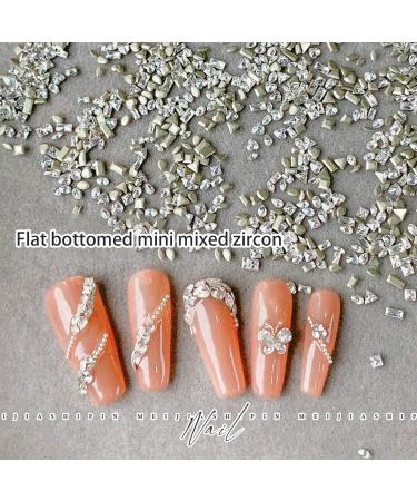 50x Nail Irregular Shaped Nails Art Shaped Nail Rhinestones Crystal Nail Gems Nails Decorations 50x Nails Art Irregular Shaped Nail Crystal Rhinestones Nails Art - Buy Online on GoSupps.com