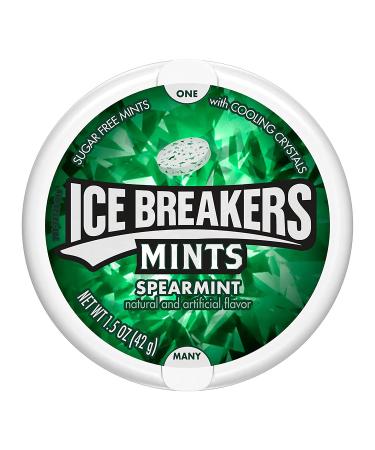 Ice Breakers Spearmint Sugar Free Mints 1.5 oz Tins (8 ct) | Bulk Pack - Buy Online on GoSupps.com