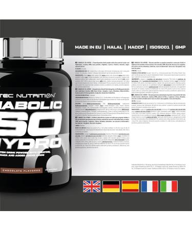 Scitec Nutrition Anabolic Iso+Hydro - Whey Protein Blend - With Creatine Maca & Amino Acids - ZMB6 Complex for Testosterone Maintenance 920 g Chocolate - Buy Online on GoSupps.com