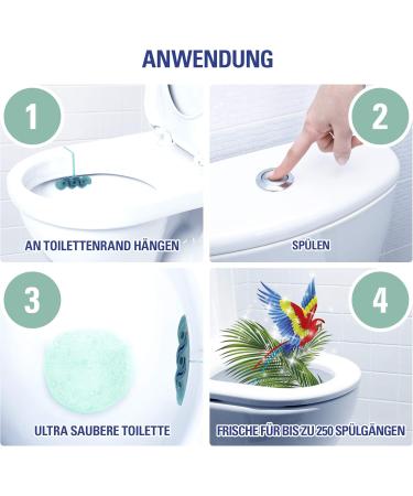 Cillit Bang 6in1 Toilet Cleaner - Tropical Lagoon Turquoise Water Dyes | Fresh & Clean Toilets | 3-Pack - International Shipping Available - Buy Online on GoSupps.com