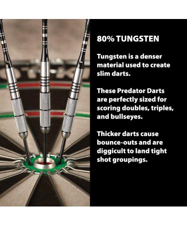 Fat Cat Predator 80% Tungsten Steel Tip Darts 23g with Case - Professional Grade - Buy Online on GoSupps.com