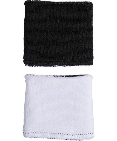 adidas Interval Reversible Wristband White/Black - Unisex-Adult, One Size - Buy Online on GoSupps.com