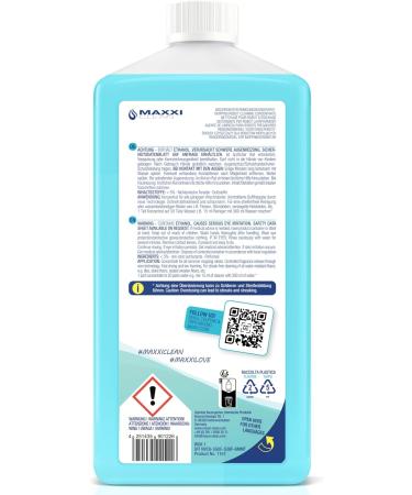 Maxxi Clean 750 ml Floor Cleaner Concentrate | Fresh Fragrance for All Wiping Robots | Universal Cleaning Fluid for Soil Parquet & Tiles - Buy Online on GoSupps.com