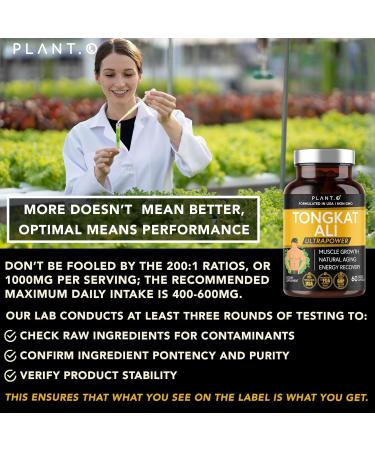 Tongkat Ali Ultrapower - Longjack Extract Supplement for Men's Stamina Strength Endurance & Muscle Growth | 60 Non-GMO Capsules - Best Pre Workout Formula - Buy Online on GoSupps.com
