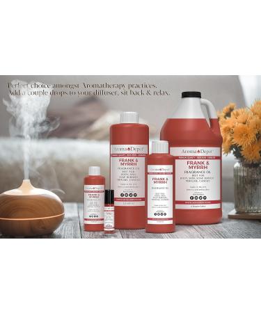 Frankincense & Myrrh Fragrance Oil - 4 oz | Perfume & Skin Oil for DIY Candles Bath Bombs Body Butters | Ideal for Diffusers & Warmers - Buy Online on GoSupps.com