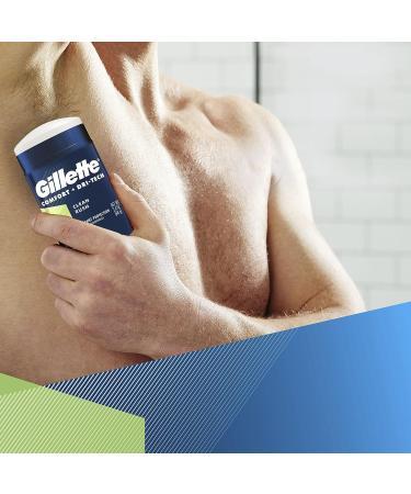 Gillette Men's Antiperspirant Deodorant - Clean Rush, 3.4 oz - 72 Hr Sweat Protection - Buy Online on GoSupps.com