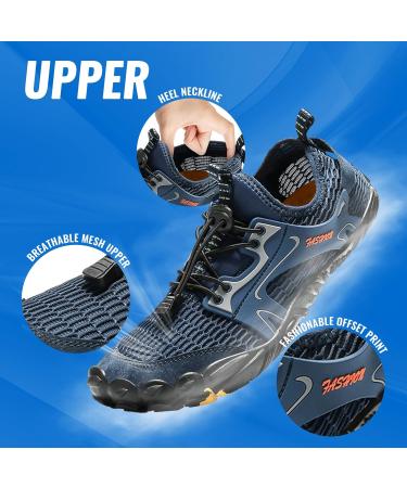Shop Ashion Barefoot Shoes for Men & Women - Aquasque Fitness Beach & Water Shoes - Size 44 EU Blue - Buy Online on GoSupps.com
