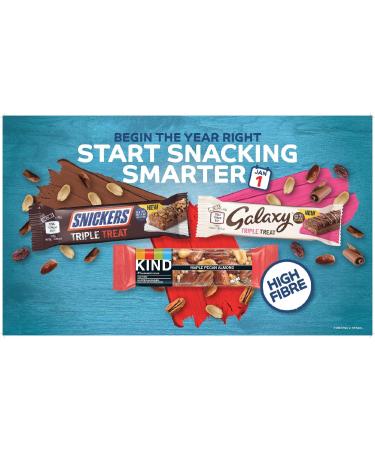 Bounty Triple Treat Fruit & Nut Chocolate Bars - Healthy Snack Bulk Pack (18 Bars, 40g Each) - Buy Online on GoSupps.com