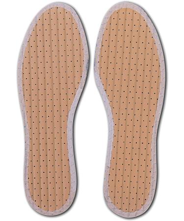 Tacco Summer Shoe Insoles Inserts - Fluffy Terry Cloth & Charcoal Odor Control - Hand-Washable - Men Women - 38 EUR/US L7 - Buy Online on GoSupps.com
