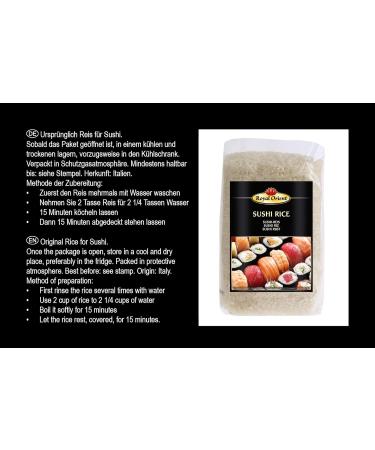 Buy Royal Orient Sushi Rice (2 Pack 1 KG Each) - Premium Quality for Perfect Sushi | International Shipping Available - Buy Online on GoSupps.com